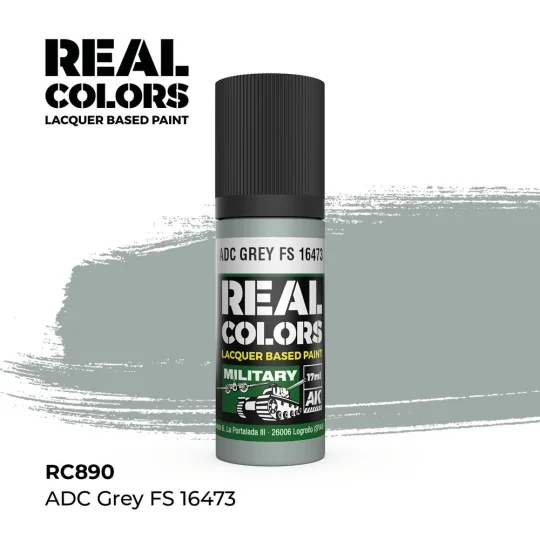 Real Colors: ADC Grey FS 16473 17 ml. - AK Interactive RC890