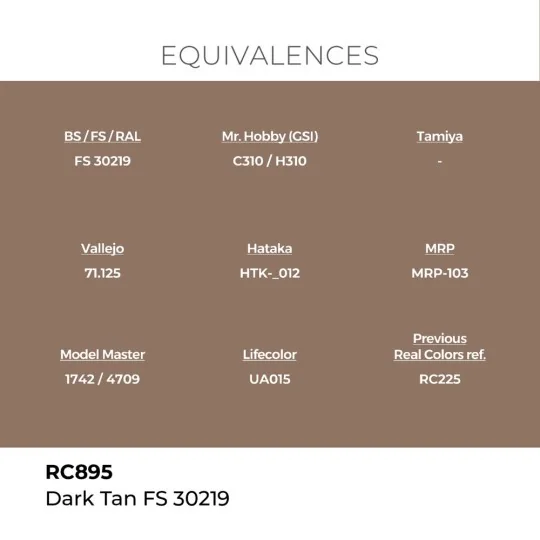 Real Colors: Dark Tan FS 30219 17 ml. - AK Interactive RC895