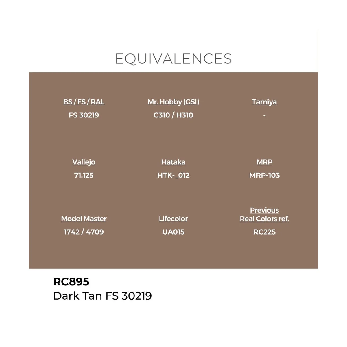 Real Colors: Dark Tan FS 30219 17 ml. - AK Interactive RC895