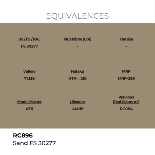 Real Colors: Sand FS 30277 17 ml. - AK Interactive RC896