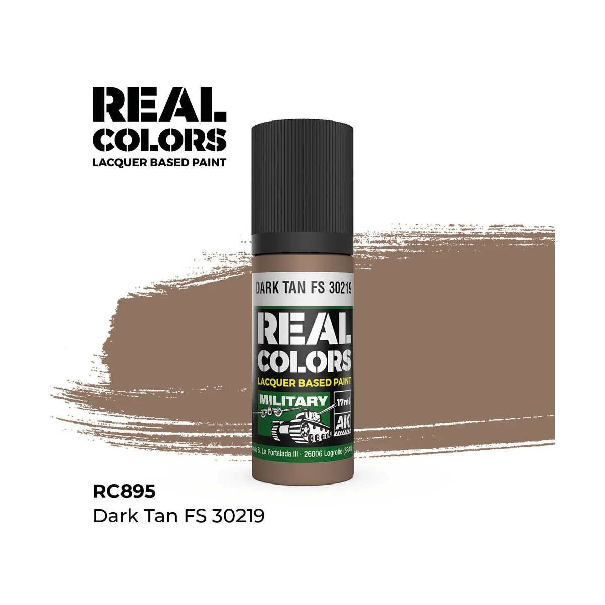 Real Colors: Dark Tan FS 30219 17 ml. - AK Interactive RC895