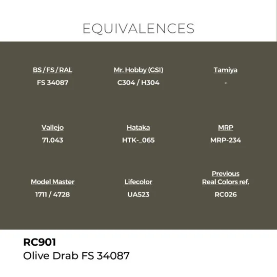 Real Colors: Olive Drab FS 34087 17 ml. - AK Interactive RC901