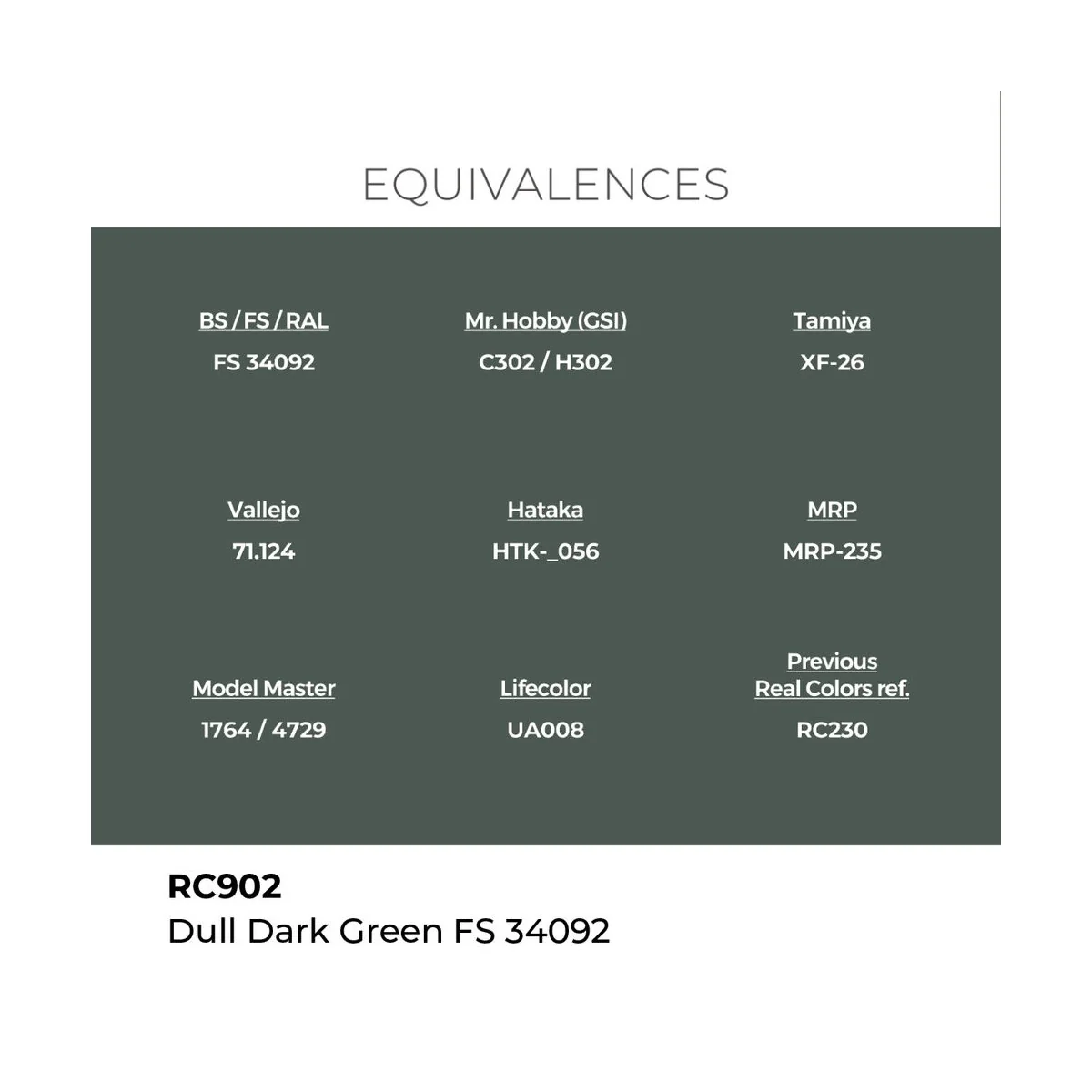 Real Colors: Dull Dark Green FS 34092 17 ml. - AK Interactive RC902