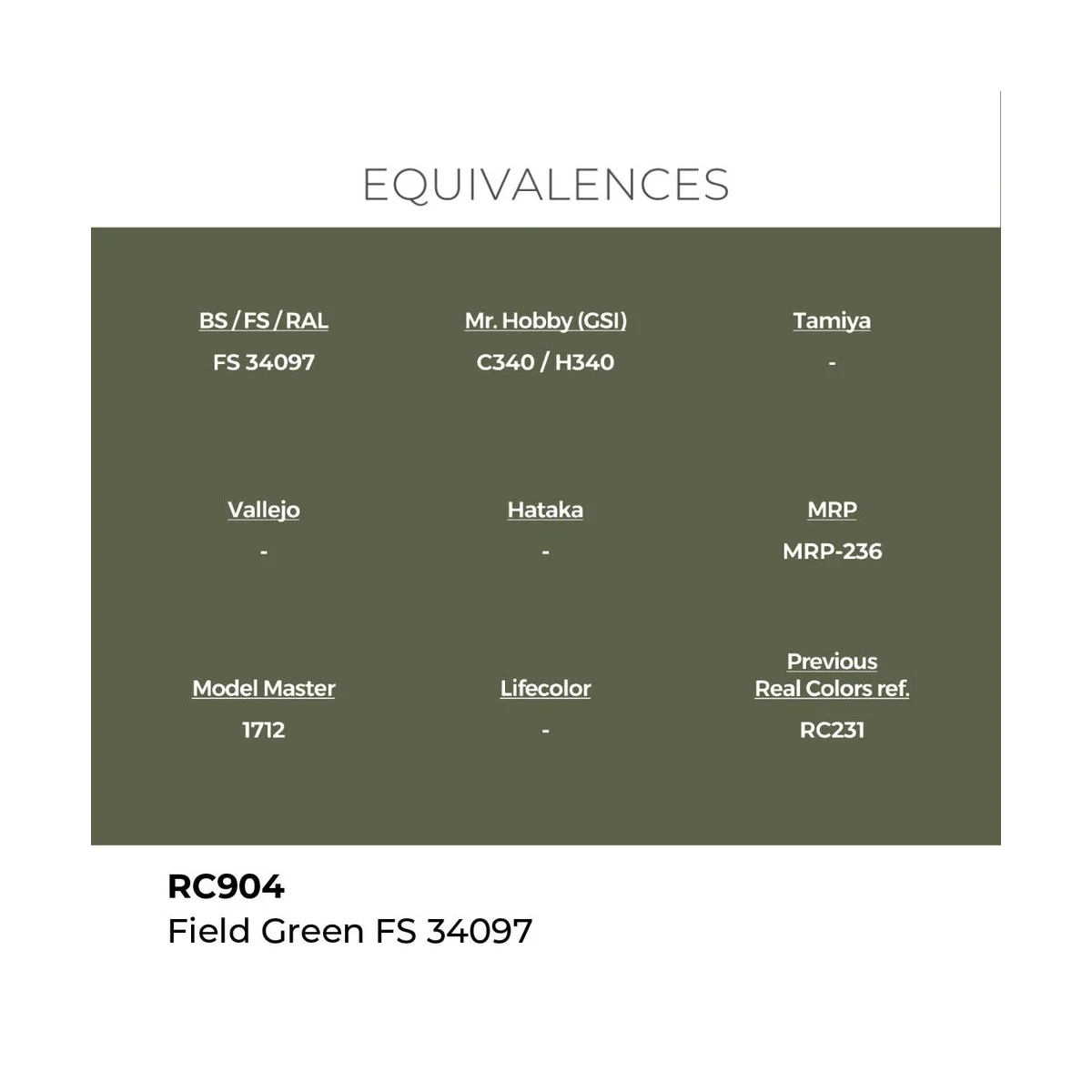 Real Colors: Field Green FS 34097 17 ml. - AK Interactive RC904