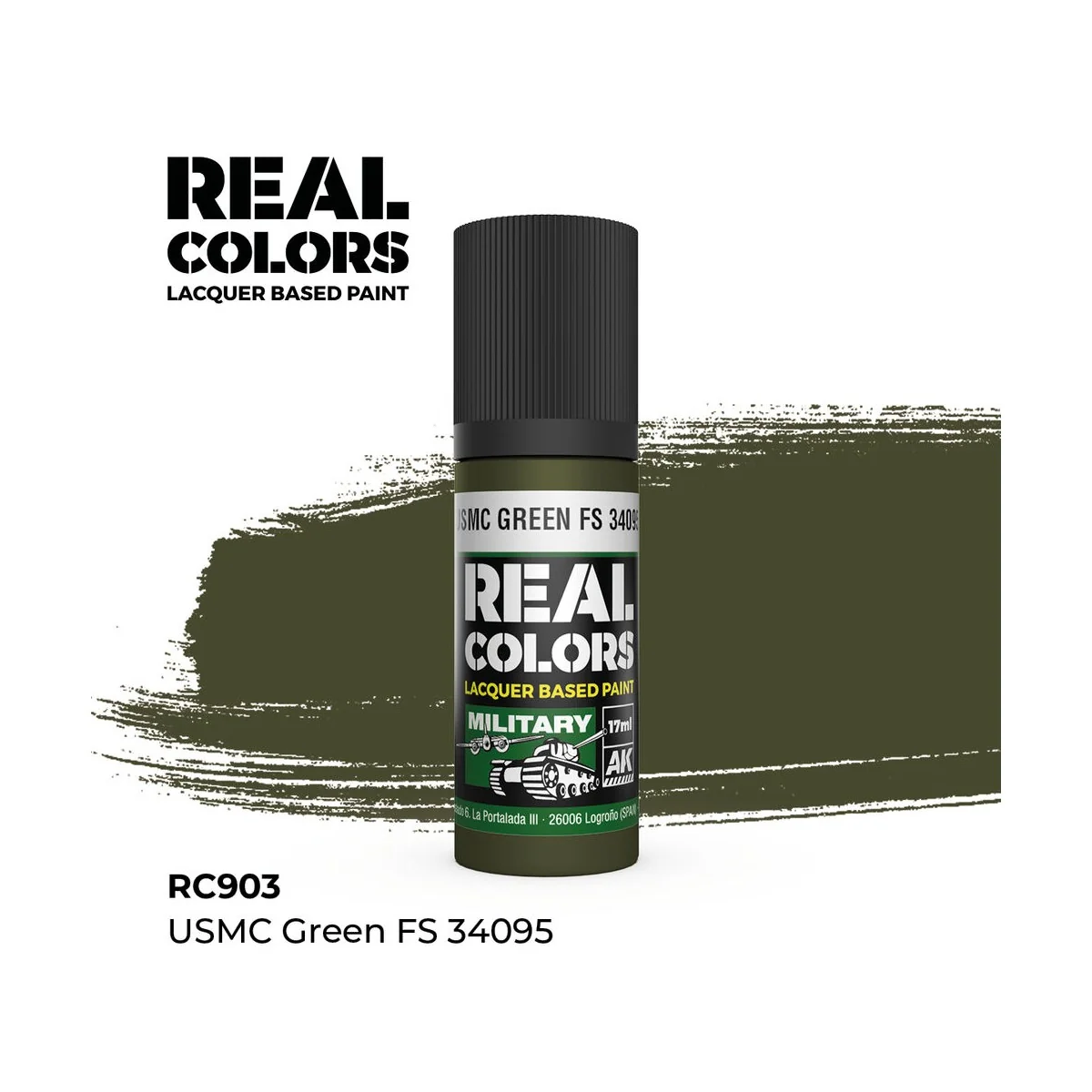 Real Colors: USMC Green FS 34095 17 ml. - AK Interactive RC903