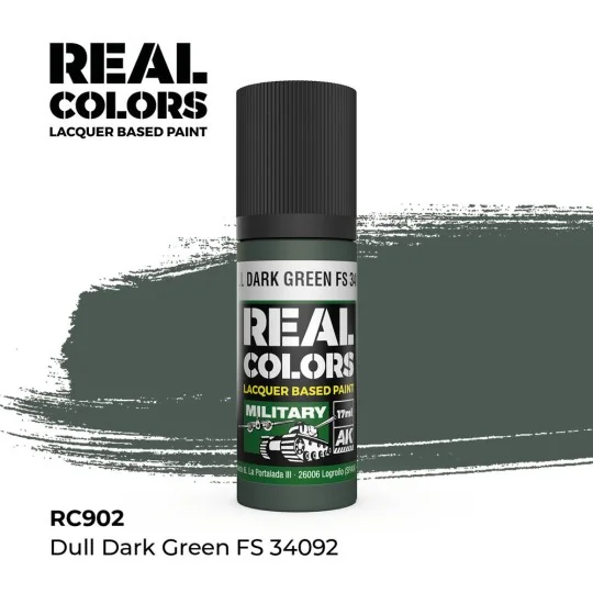 Real Colors: Dull Dark Green FS 34092 17 ml. - AK Interactive RC902
