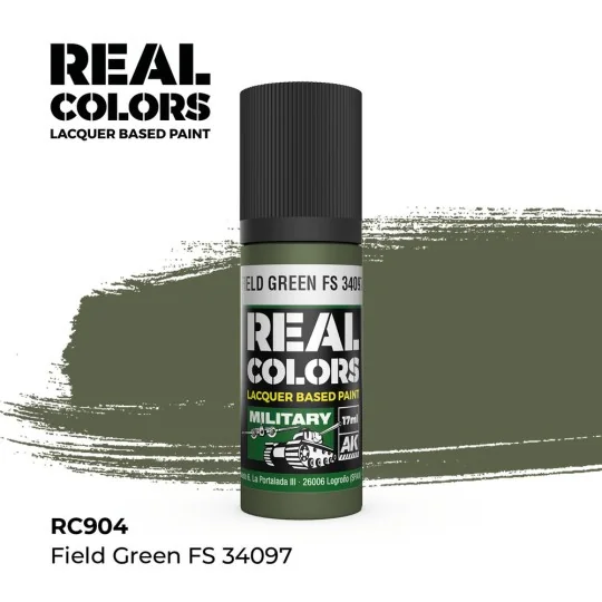 Real Colors: Field Green FS 34097 17 ml. - AK Interactive RC904