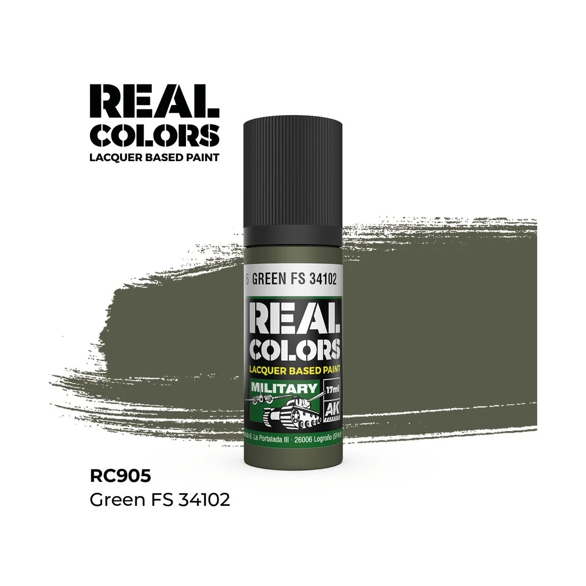 Real Colors: Green FS 34102 17 ml. - AK Interactive RC905
