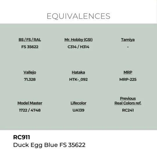 Real Colors: Duck Egg Blue FS 35622 17 ml. - AK Interactive RC911