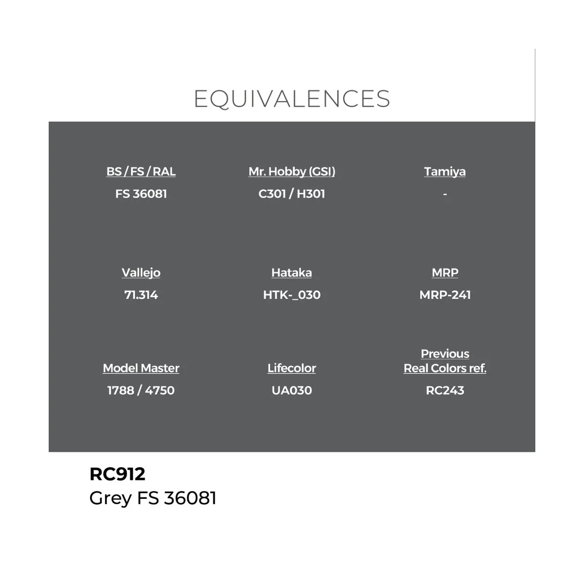 Real Colors: Grey FS 36081 17 ml. - AK Interactive RC912