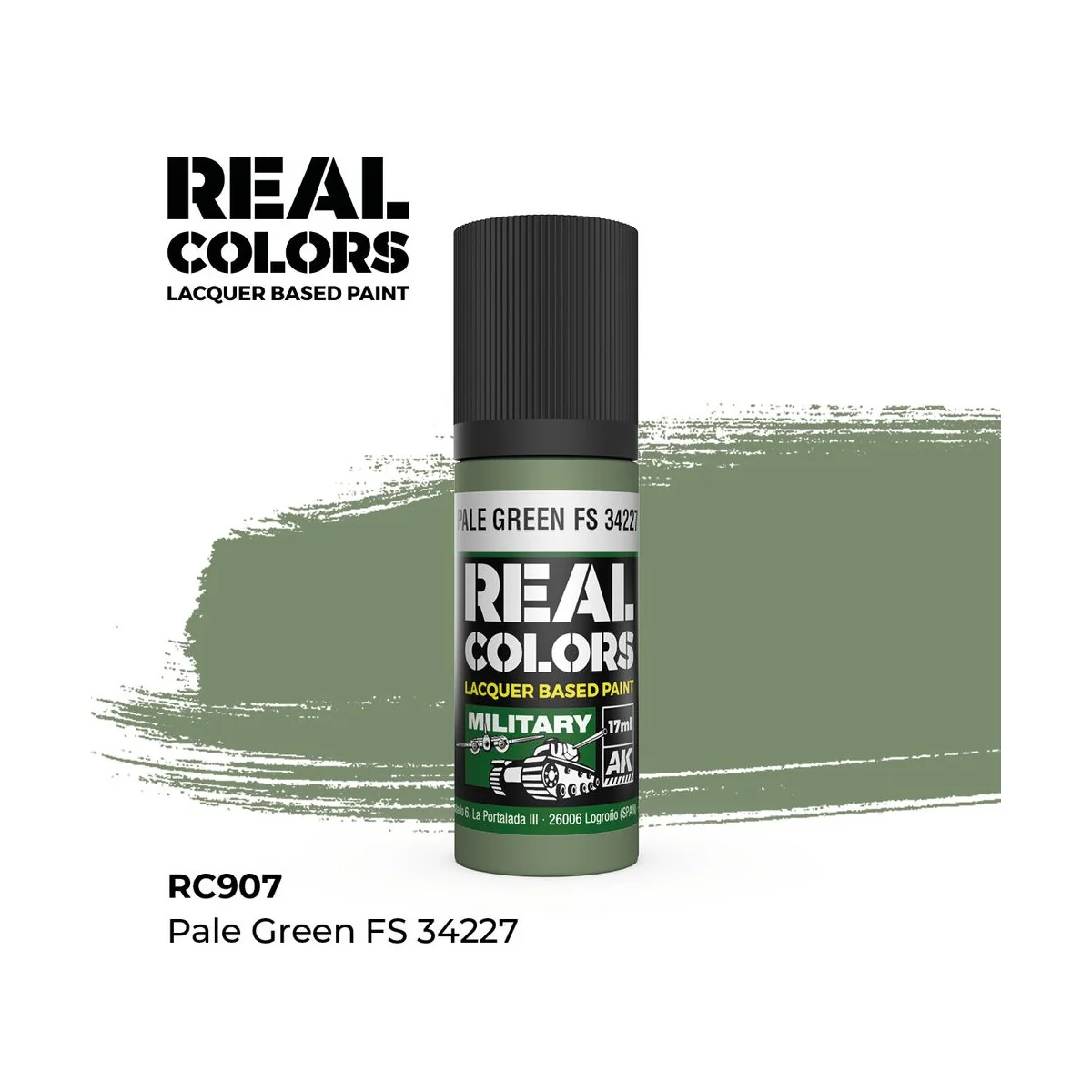 Real Colors: Pale Green FS 34227 17 ml. - AK Interactive RC907