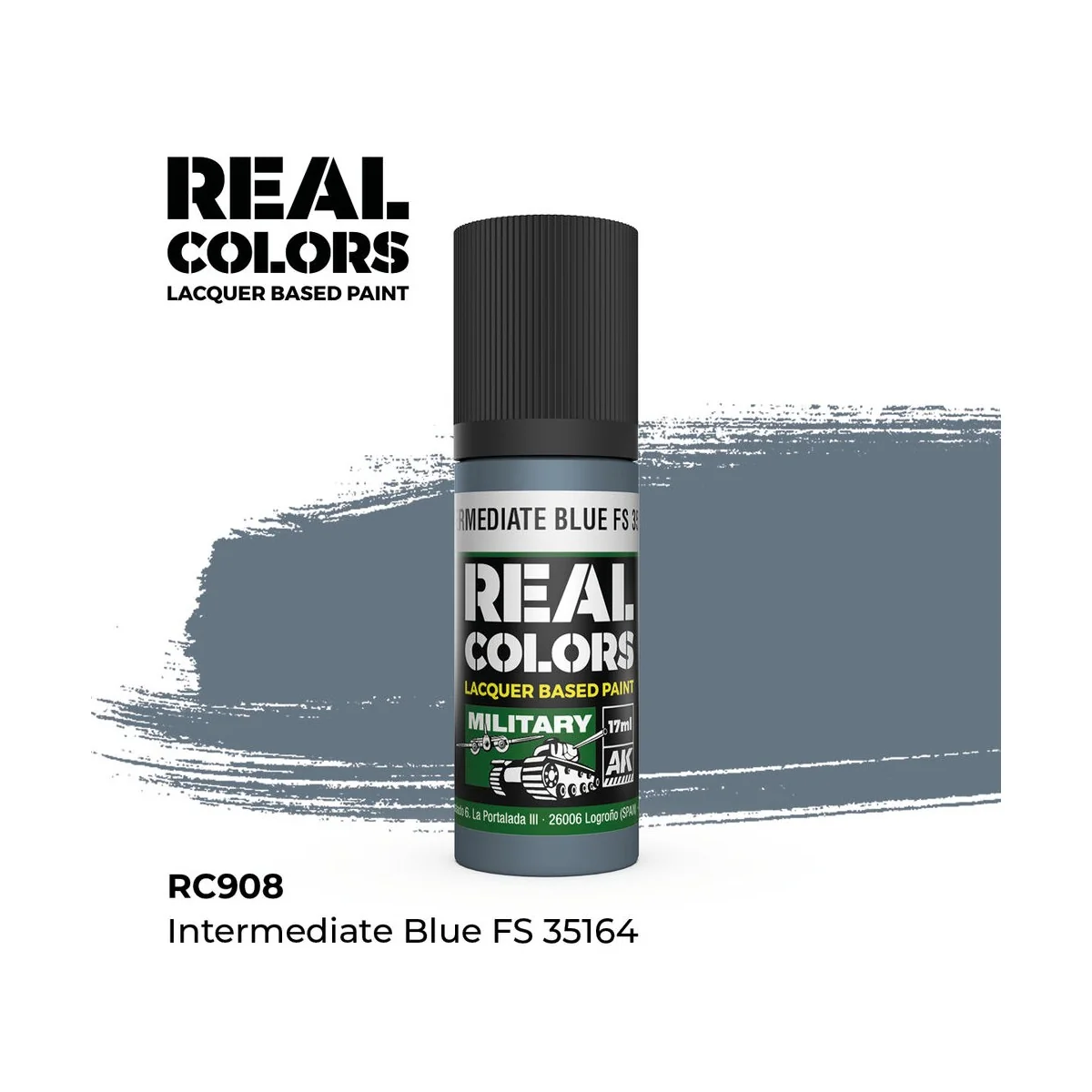 Real Colors: Intermediate Blue FS 35164 17 ml. - AK Interactive RC908