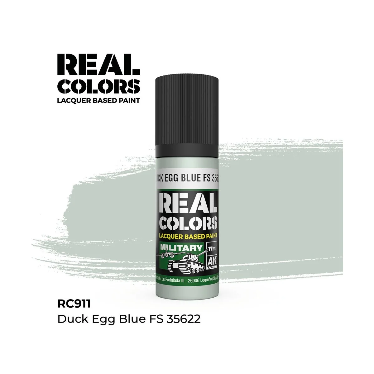 Real Colors: Duck Egg Blue FS 35622 17 ml. - AK Interactive RC911