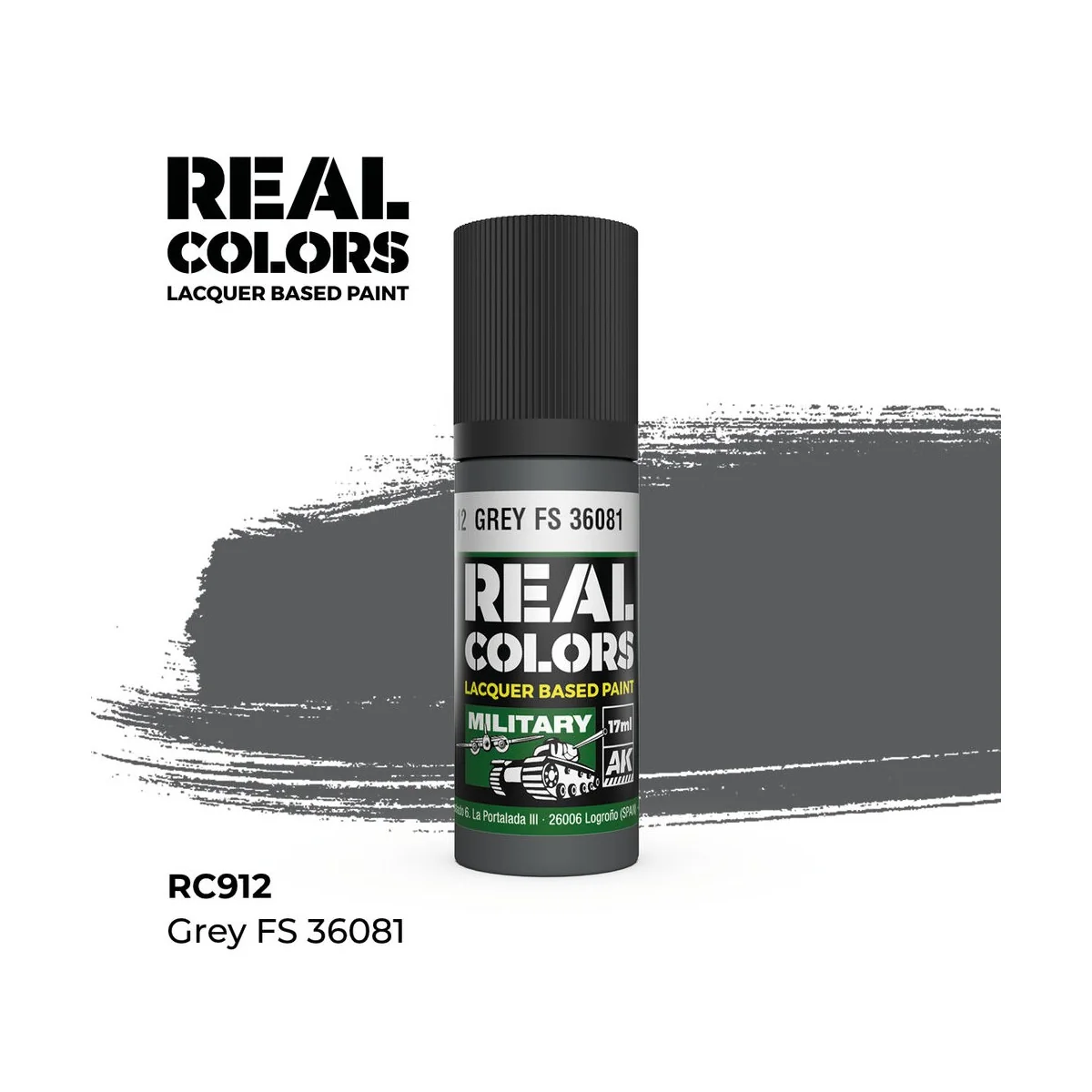 Real Colors: Grey FS 36081 17 ml. - AK Interactive RC912