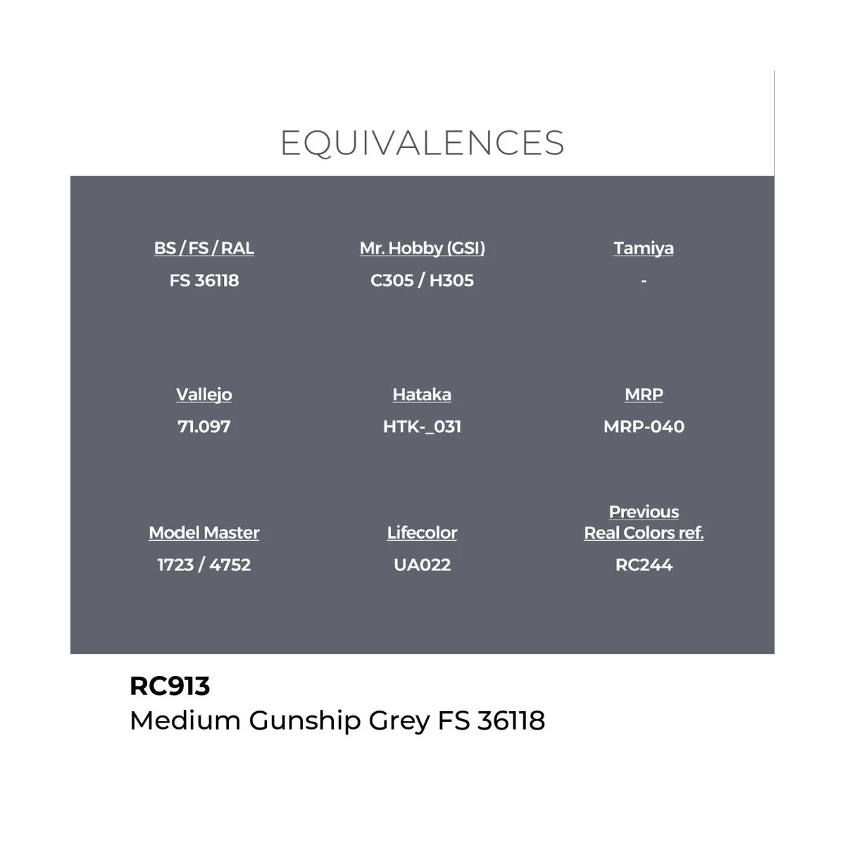 Real Colors: Medium Gunship Grey FS 36118 17 ml. - AK Interactive R...