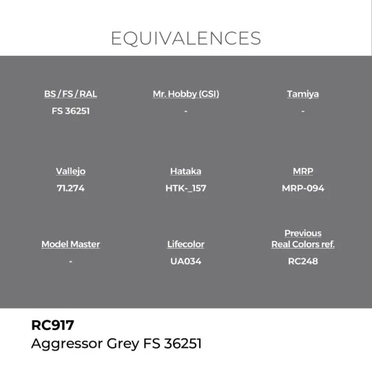 Real Colors: Aggressor Grey FS 36251 17 ml. - AK Interactive RC917