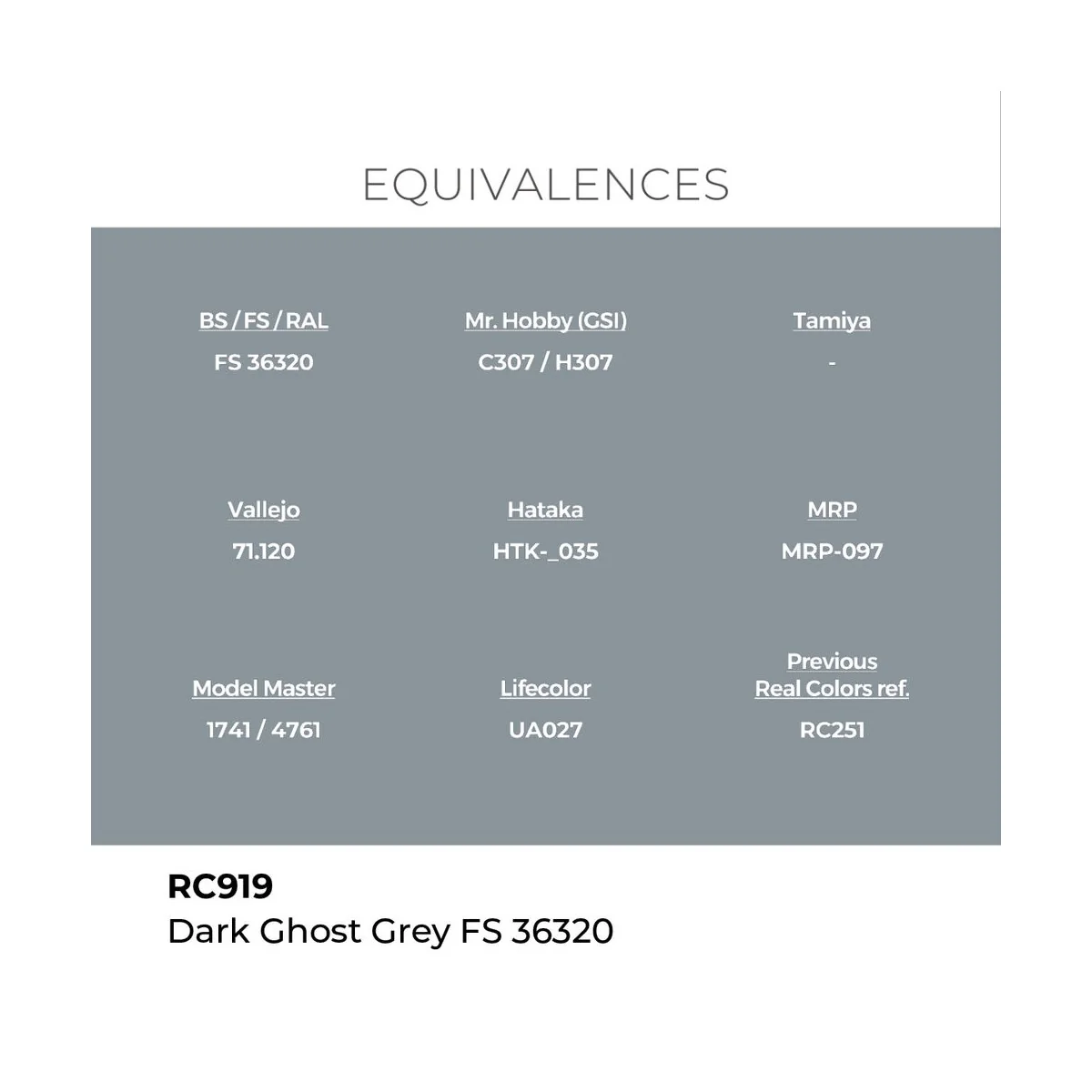 Real Colors: Dark Ghost Grey FS 36320 17 ml. - AK Interactive RC919