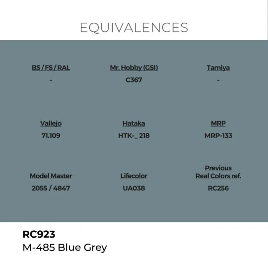 Real Colors: M-485 Blue Grey 17 ml. - AK Interactive RC923