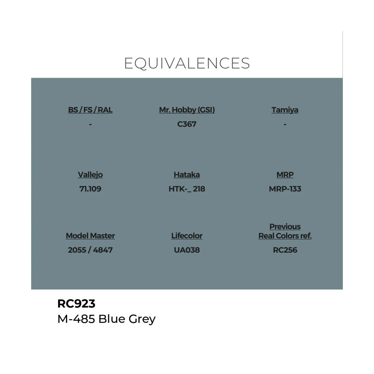 Real Colors: M-485 Blue Grey 17 ml. - AK Interactive RC923