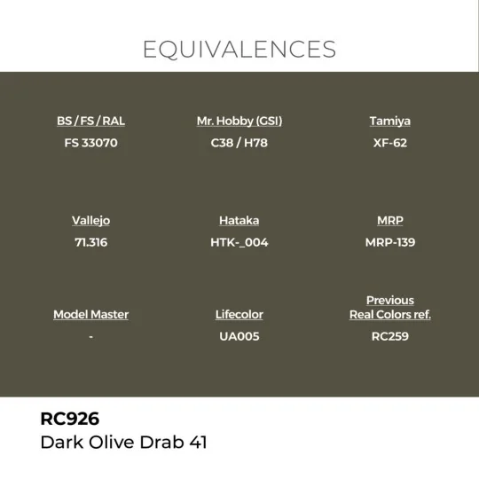 Real Colors: Dark Olive Drab 41 17 ml. - AK Interactive RC926