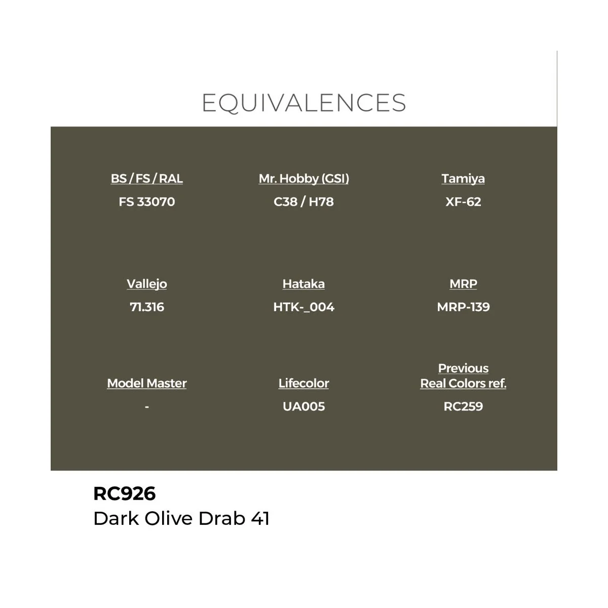 Real Colors: Dark Olive Drab 41 17 ml. - AK Interactive RC926
