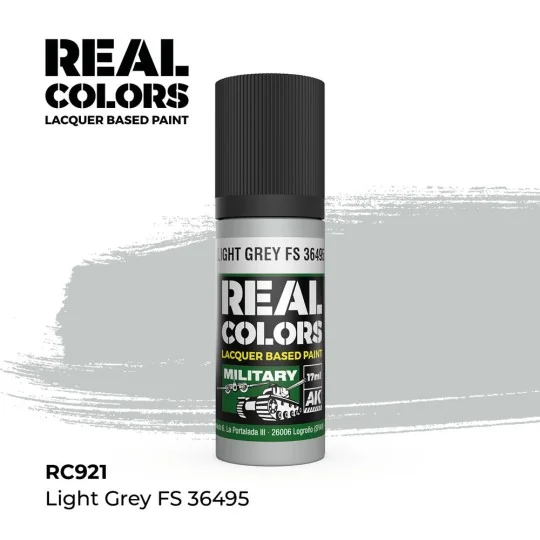 Real Colors: Light Grey FS 36495 17 ml. - AK Interactive RC921