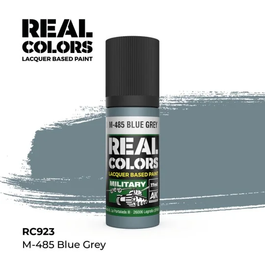 Real Colors: M-485 Blue Grey 17 ml. - AK Interactive RC923