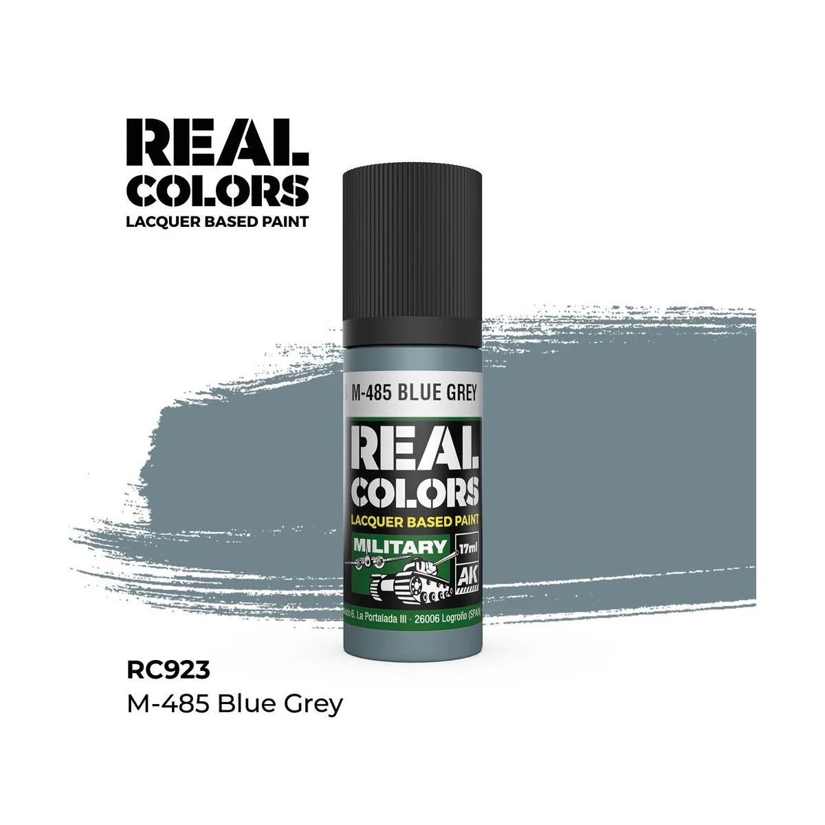Real Colors: M-485 Blue Grey 17 ml. - AK Interactive RC923