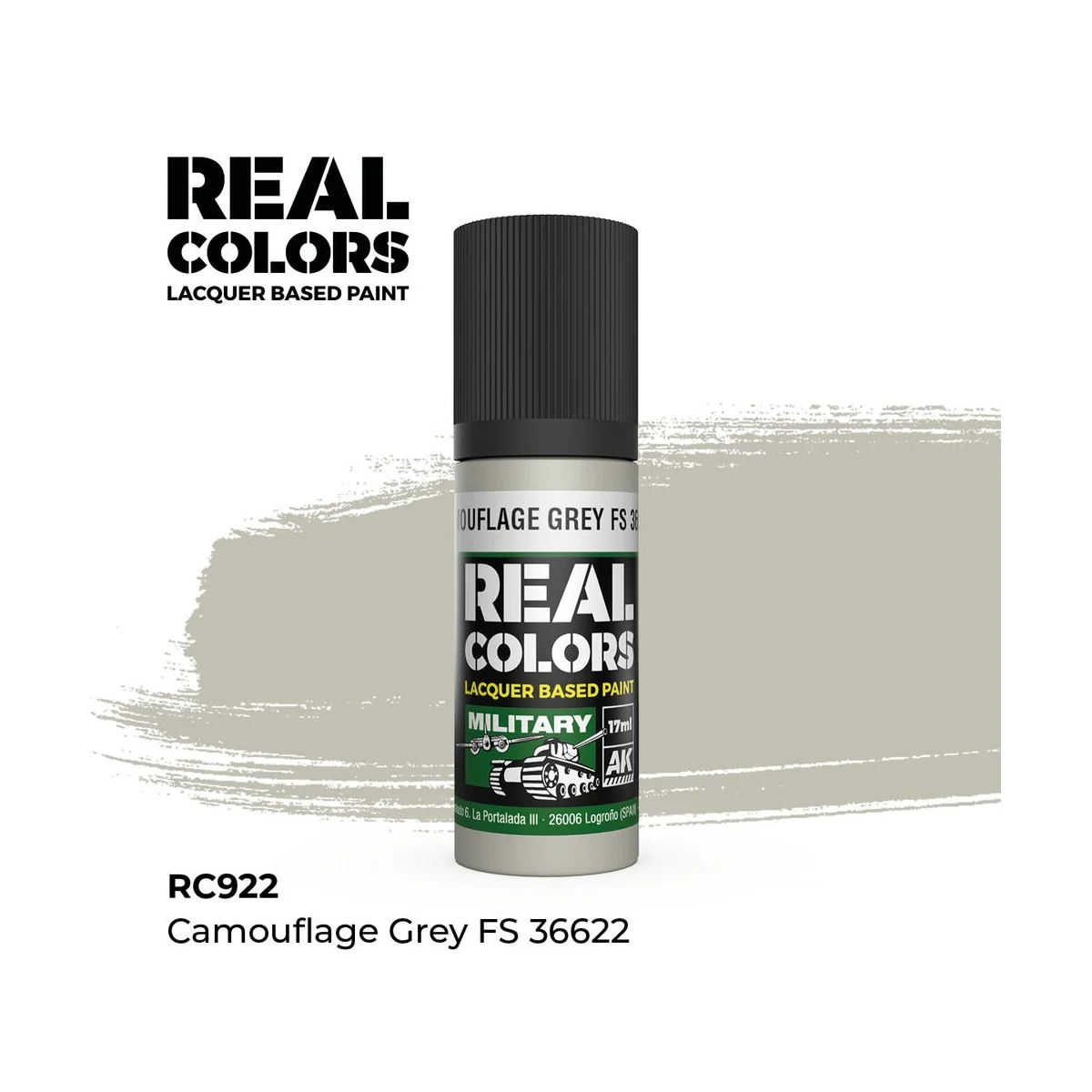 Real Colors: Camouflage Grey FS 36622 17 ml. - AK Interactive RC922