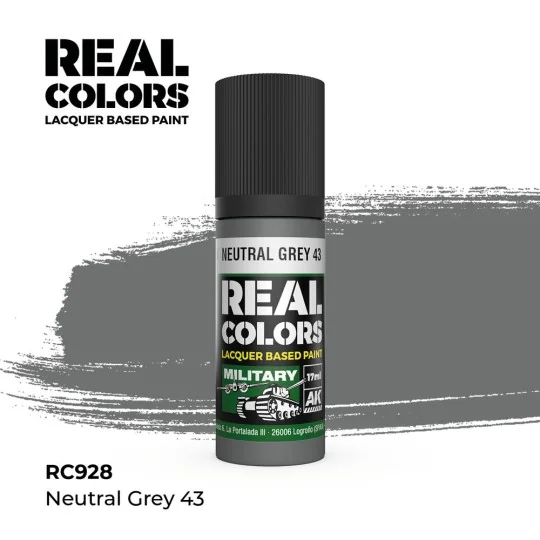 Real Colors: Neutral Grey 43 17 ml. - AK Interactive RC928