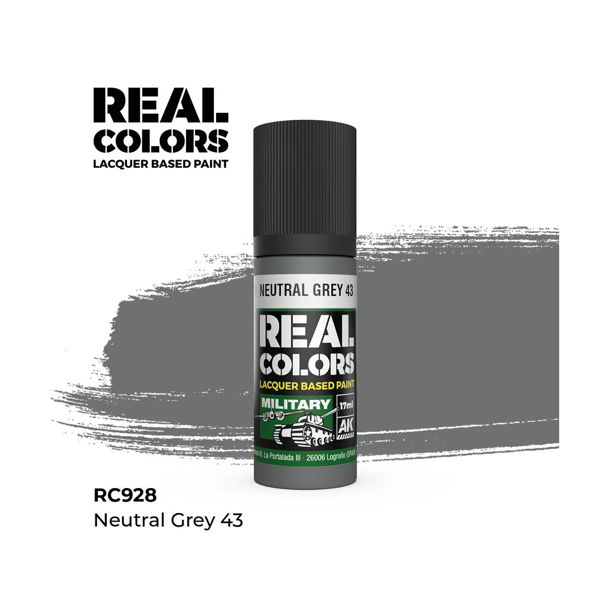 Real Colors: Neutral Grey 43 17 ml. - AK Interactive RC928