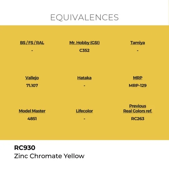 Real Colors: Zinc Chromate Yellow 17 ml. - AK Interactive RC930