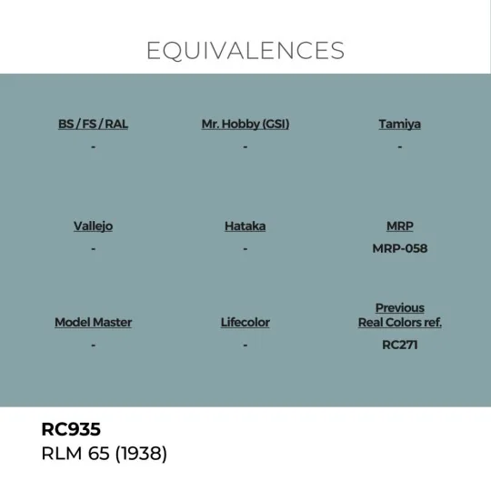 Real Colors: RLM 65 (1938) 17 ml. - AK Interactive RC935