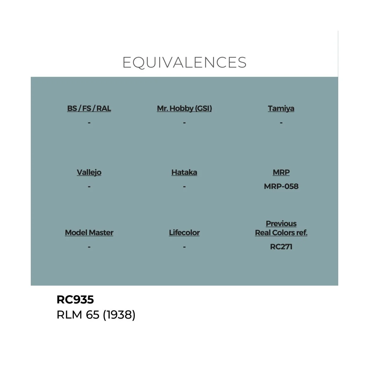 Real Colors: RLM 65 (1938) 17 ml. - AK Interactive RC935