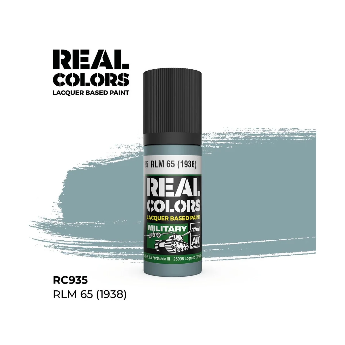 Real Colors: RLM 65 (1938) 17 ml. - AK Interactive RC935