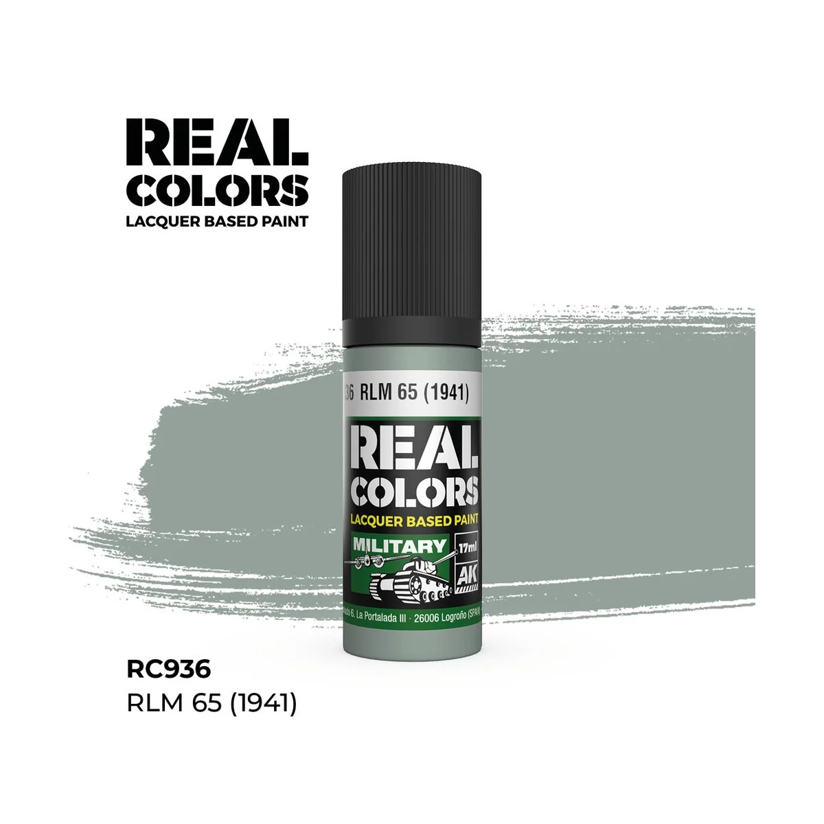 Real Colors: RLM 65 (1941) 17 ml. - AK Interactive RC936