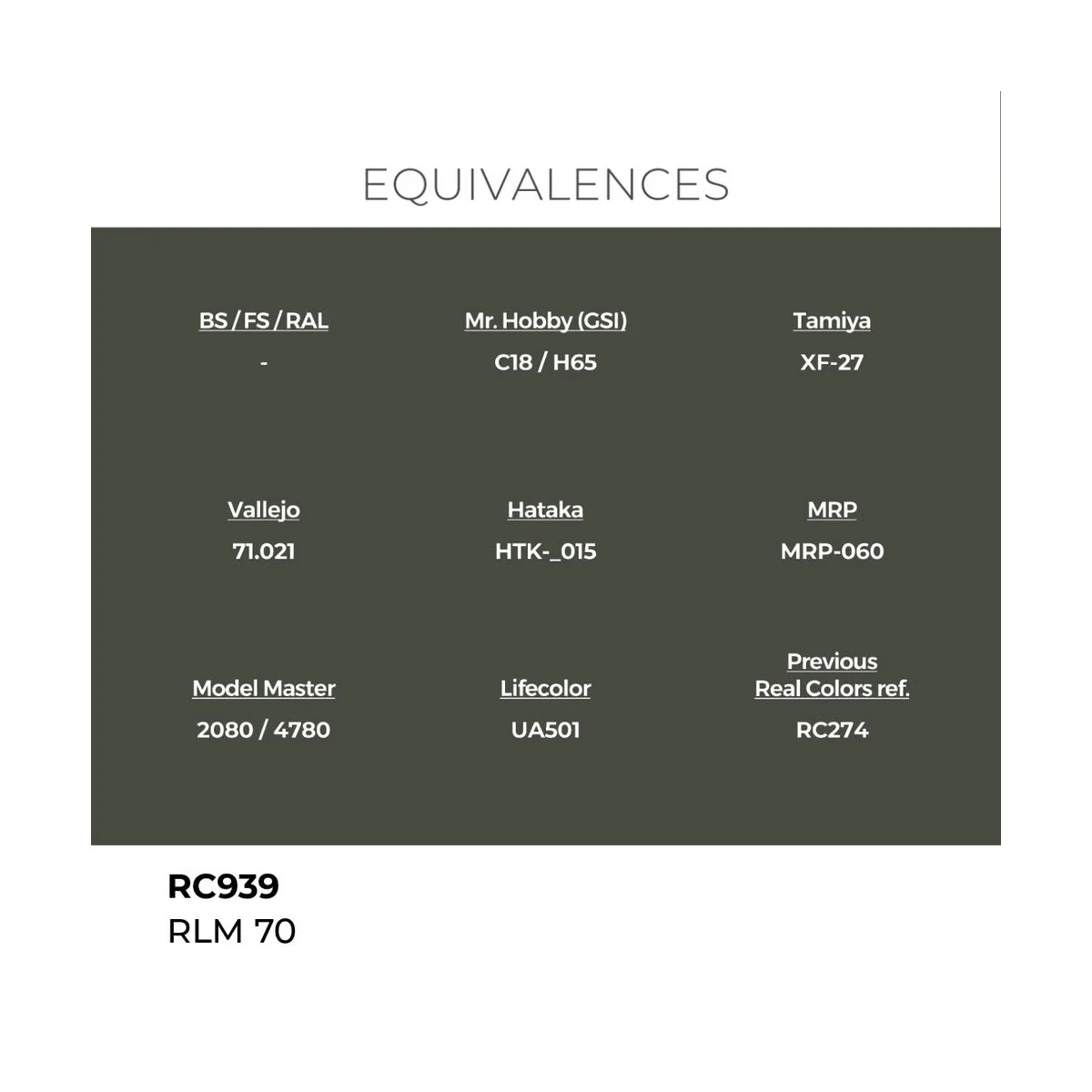 Real Colors: RLM 70 17 ml. - AK Interactive RC939