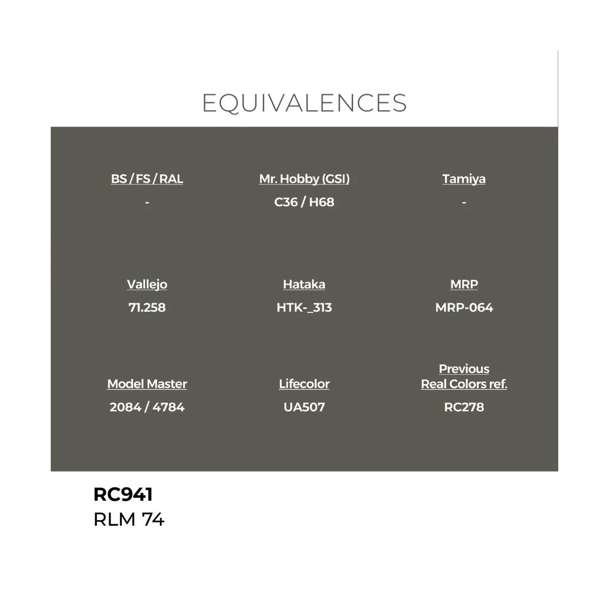 Real Colors: RLM 74 17 ml. - AK Interactive RC941