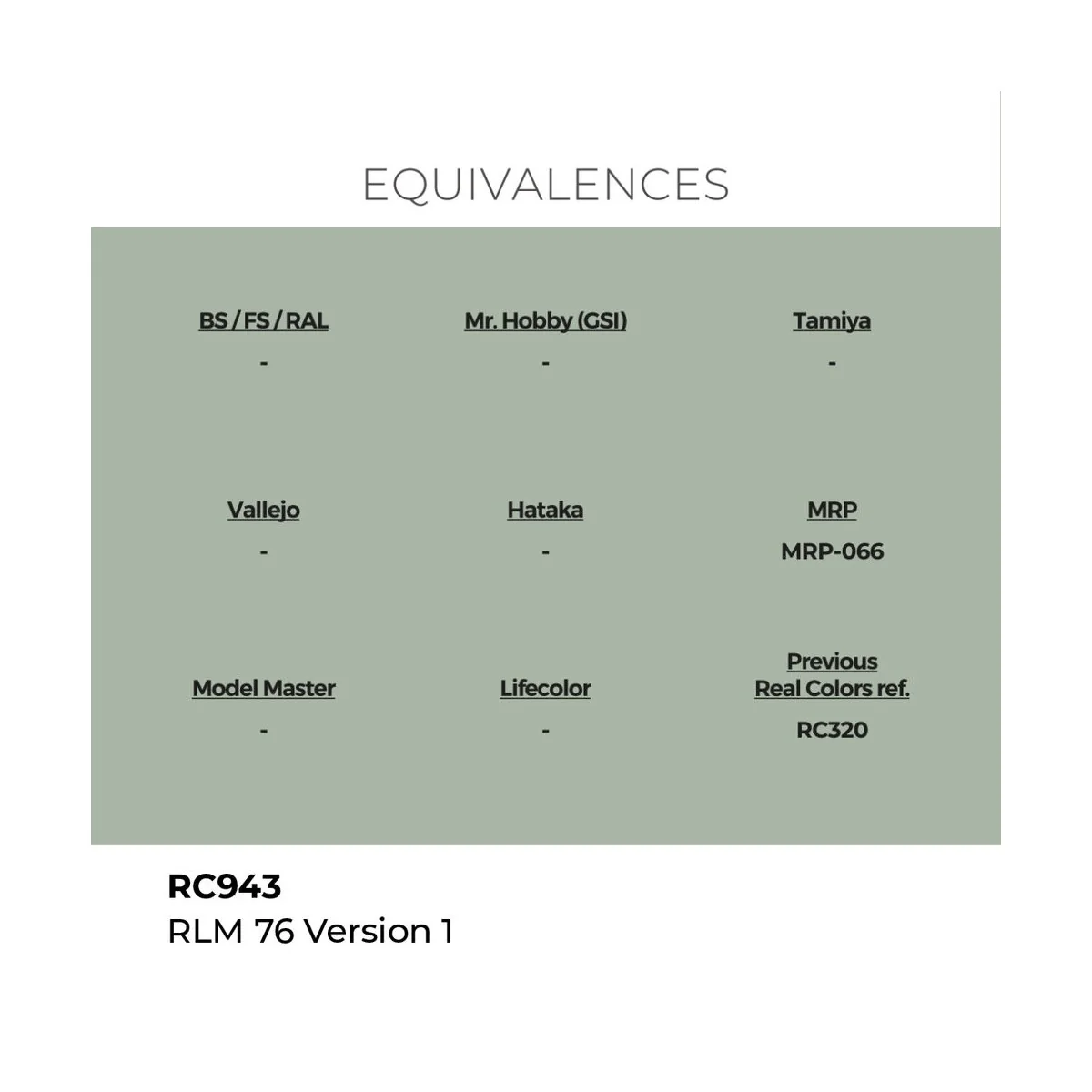 Real Colors: RLM 76 Version 1 17 ml. - AK Interactive RC943