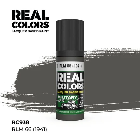 Real Colors: RLM 66 (1941) 17 ml. - AK Interactive RC938