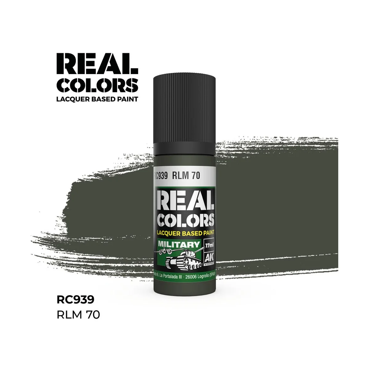 Real Colors: RLM 70 17 ml. - AK Interactive RC939
