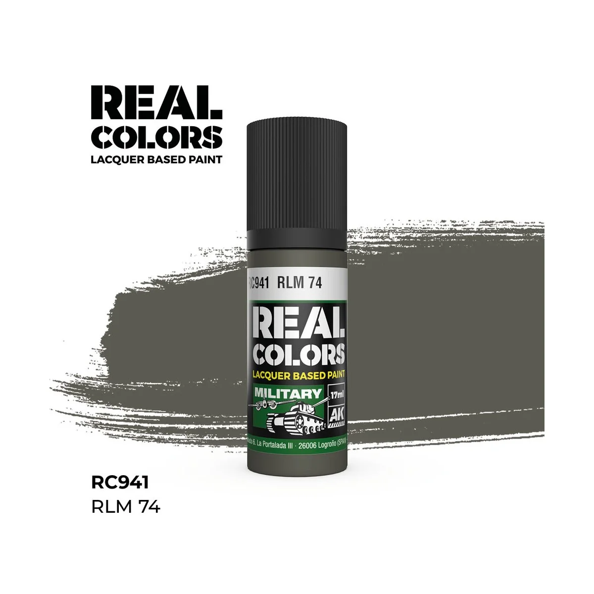 Real Colors: RLM 74 17 ml. - AK Interactive RC941