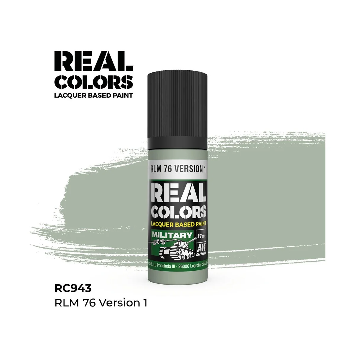 Real Colors: RLM 76 Version 1 17 ml. - AK Interactive RC943