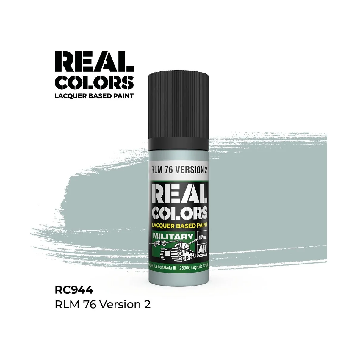 Real Colors: RLM 76 Version 2 17 ml. - AK Interactive RC944