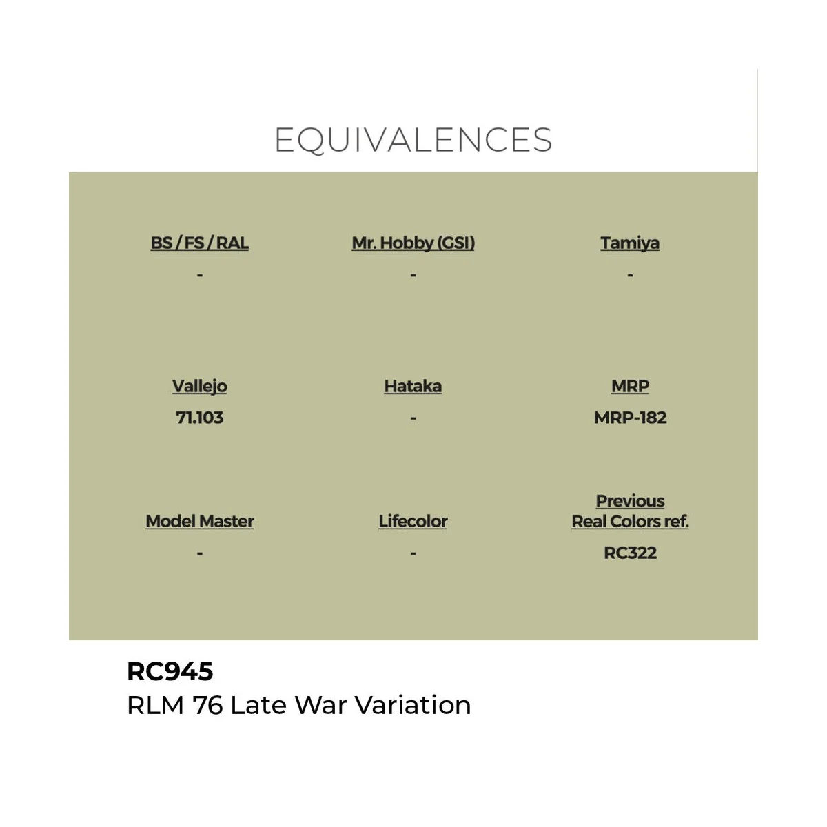 Real Colors: RLM 76 Late War Variation 17 ml. - AK Interactive RC945
