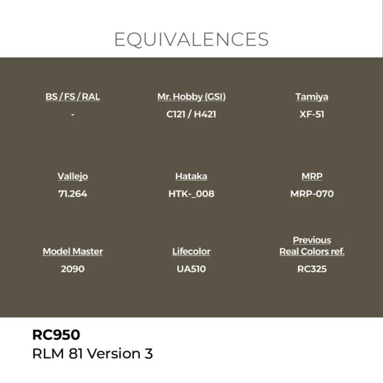 Real Colors: RLM 81 Version 3 17 ml. - AK Interactive RC950