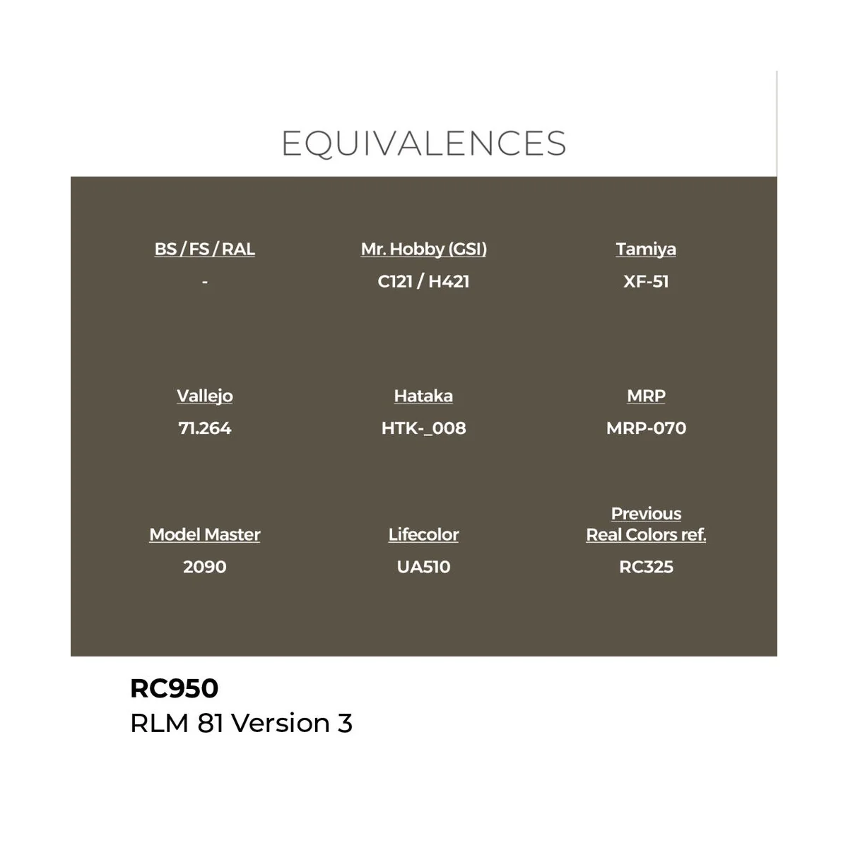 Real Colors: RLM 81 Version 3 17 ml. - AK Interactive RC950