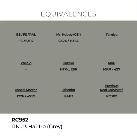 Real Colors: IJN J3 HAI-IRO (GREY) 17 ml. - AK Interactive RC952