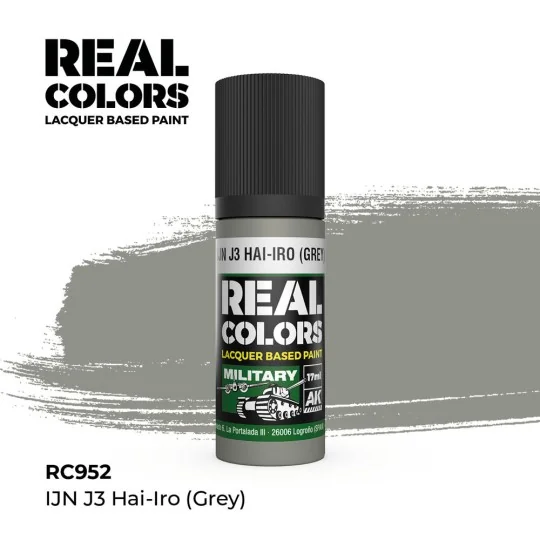 Real Colors: IJN J3 HAI-IRO (GREY) 17 ml. - AK Interactive RC952