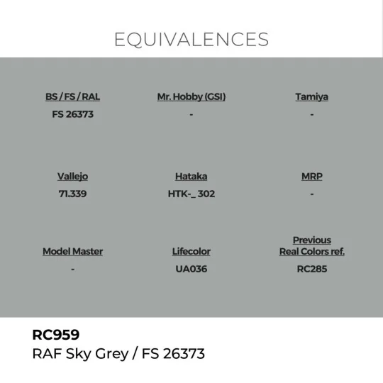Real Colors: RAF Sky Grey 17 ml. - AK Interactive RC959